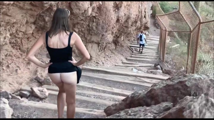 More flashing in public with hot wife