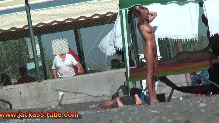 The beach is only for nudists! Peeping.jack 73