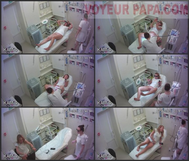 Laser hair removal voyeur video, hached ip camera beauty salon